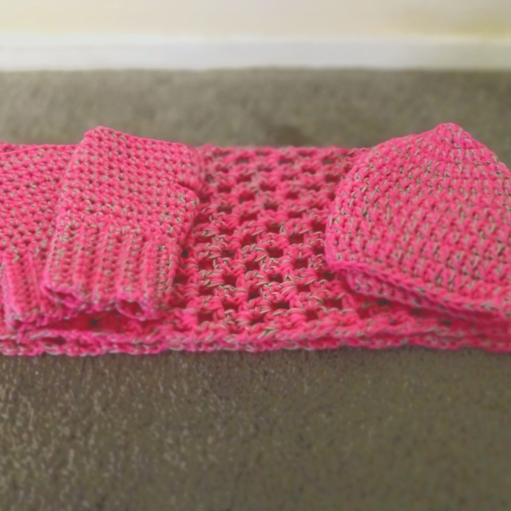 Handmade Beanie/Scarf & Fingerless Gloves